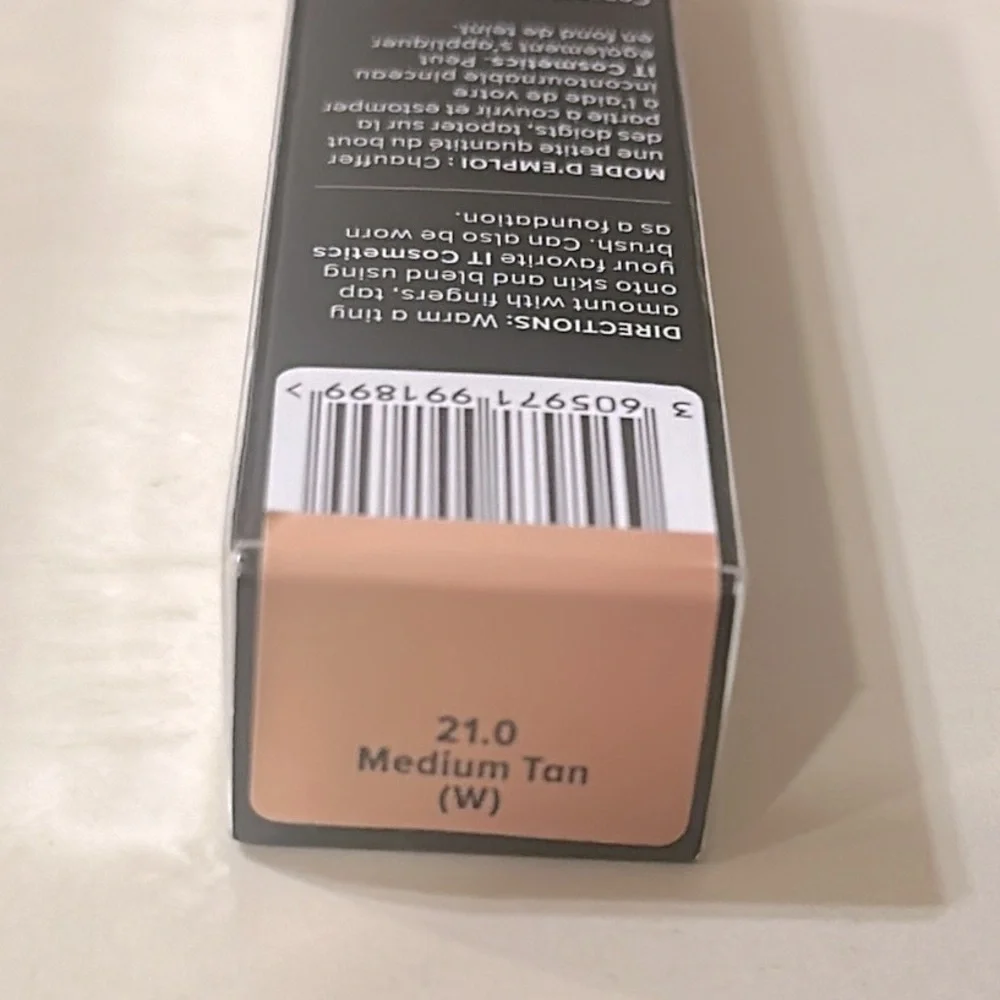 🆕 IT BYE BYE UNDER EYE FULL COVERAGE WATERPROOF CONCEALER 21.0 Medium Tan
